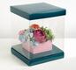 Коробка для цветов с вазой и PVC окнами складная «Счастья», 23 * 30 * 23 см